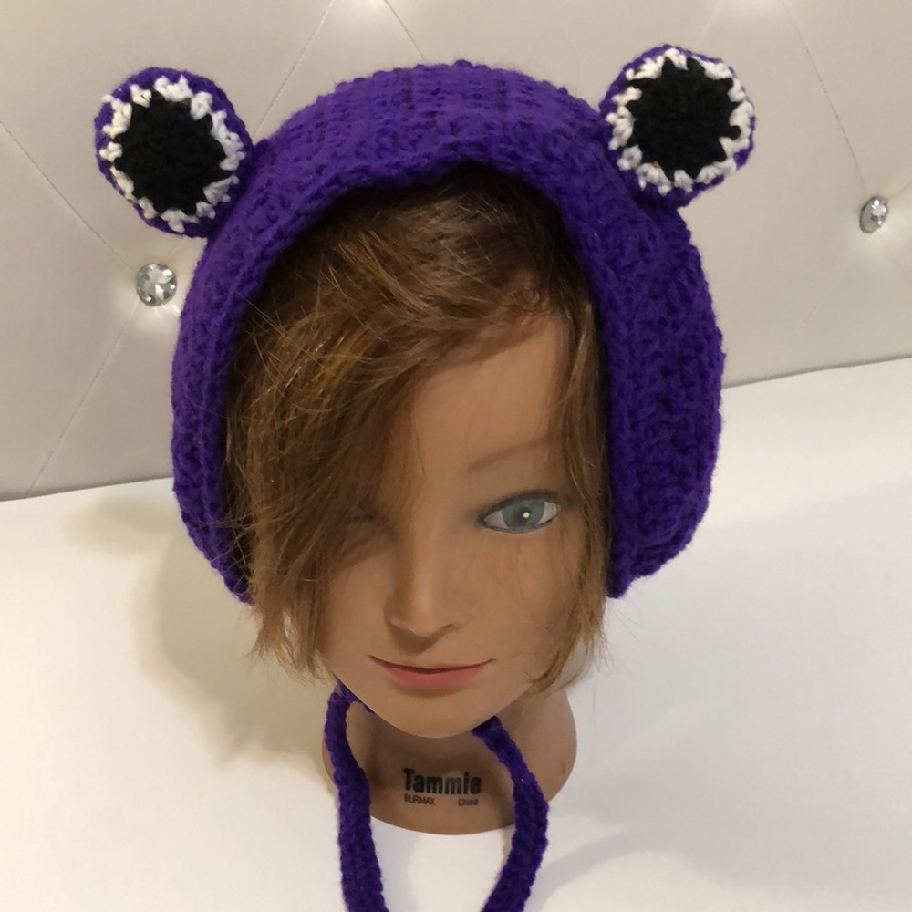 Unisex Frog Warmer Ear Headband  Hairband Headdress Handmade crochet